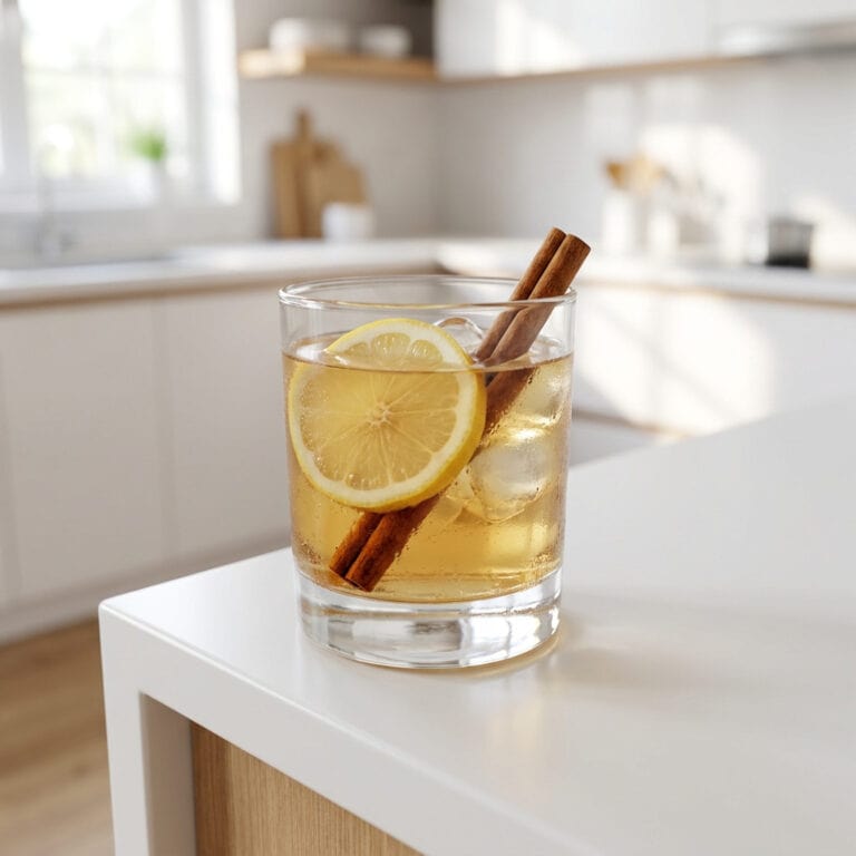 Cinnamon Vanilla Whiskey Punch Cocktail Recipe