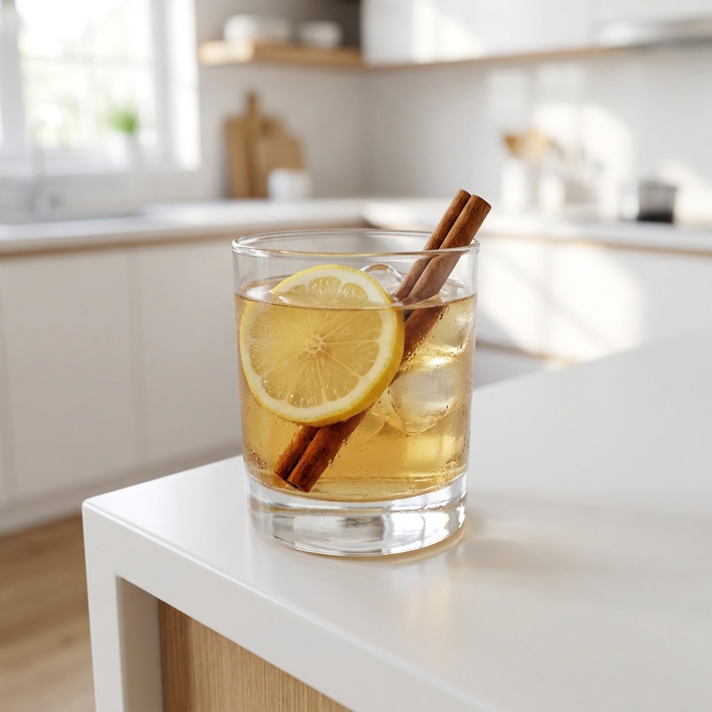 Cinnamon Vanilla Whiskey Punch Cocktail Recipe