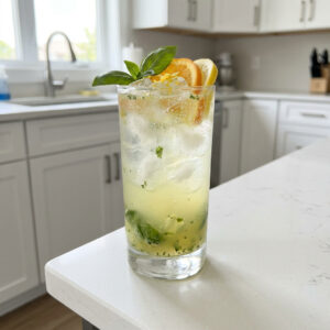 Citrus Basil Refresher Mocktail Recipe