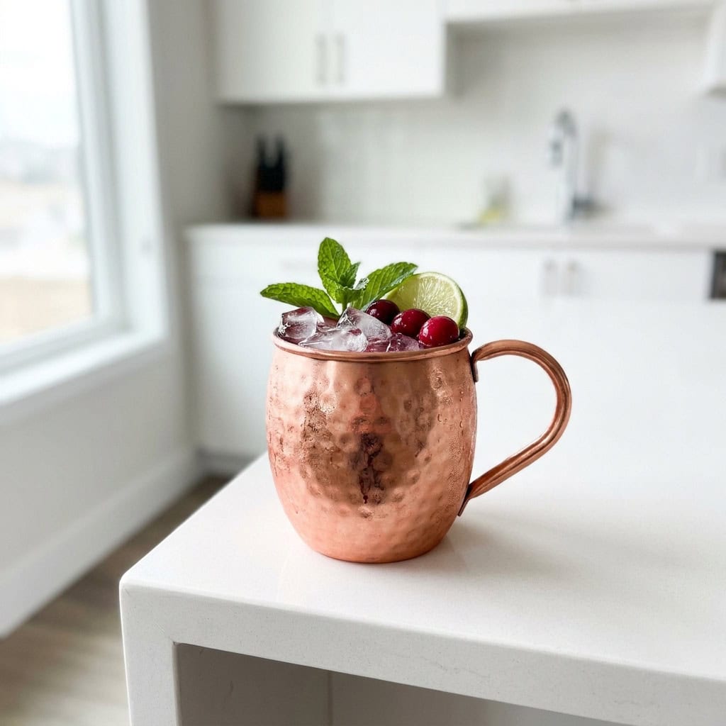 Classic Cranberry Moscow Mule Cocktail Recipe