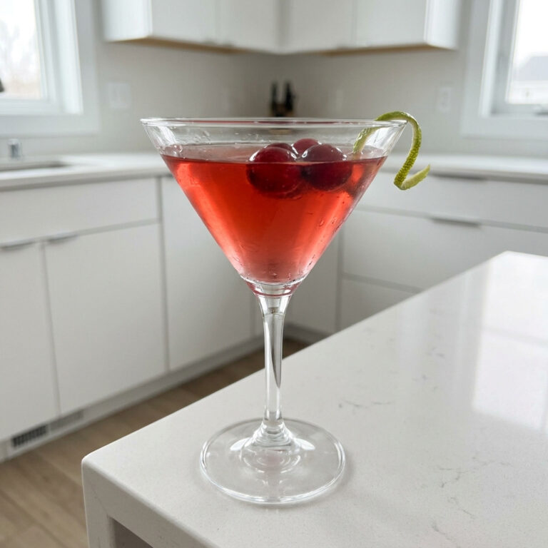 Classic Cranberry Vodka Martini Cocktail Recipe