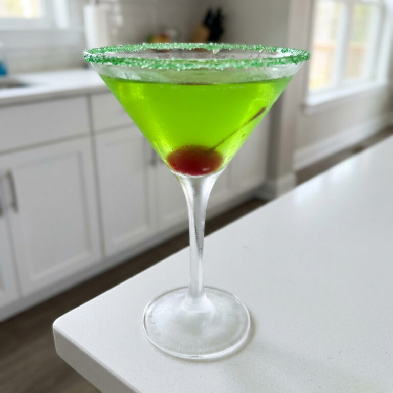 Classic Grinch Martini Cocktail Recipe