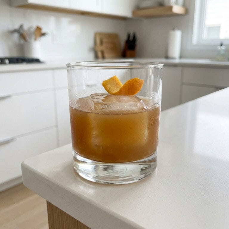 Coconut Vanilla Old Fashioned Cocktail Recipe
