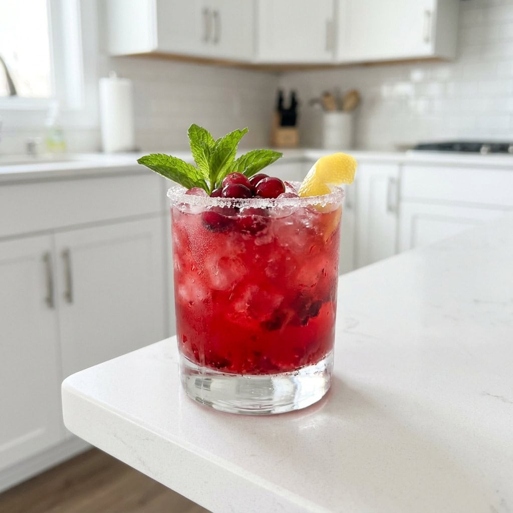 Cranberry Bourbon Smash Cocktail Recipe