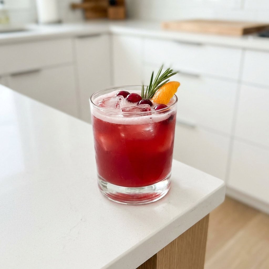 Cranberry Bourbon Sour Cocktail Recipe