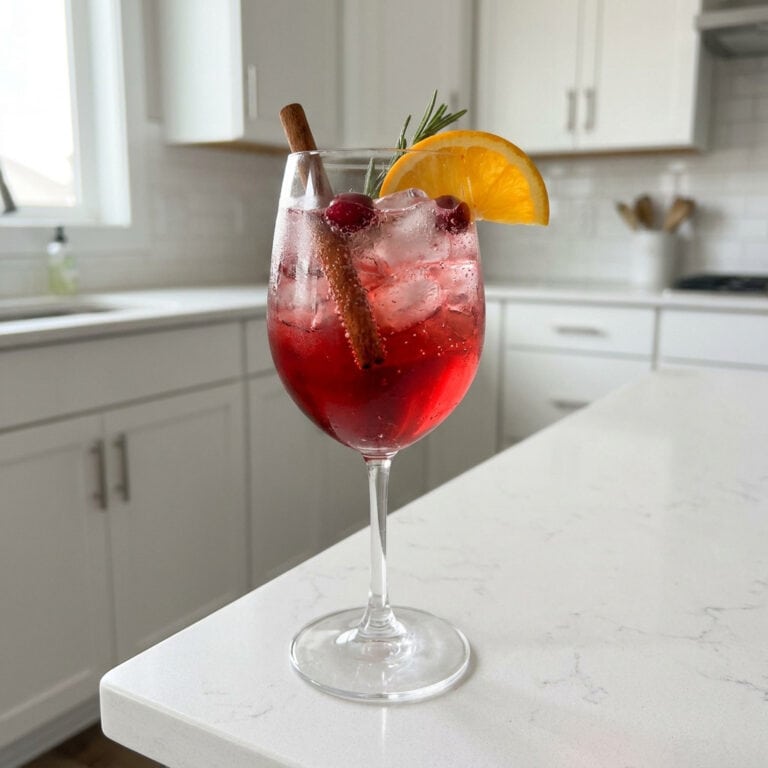 Cranberry Cinnamon Spritz Cocktail Recipe