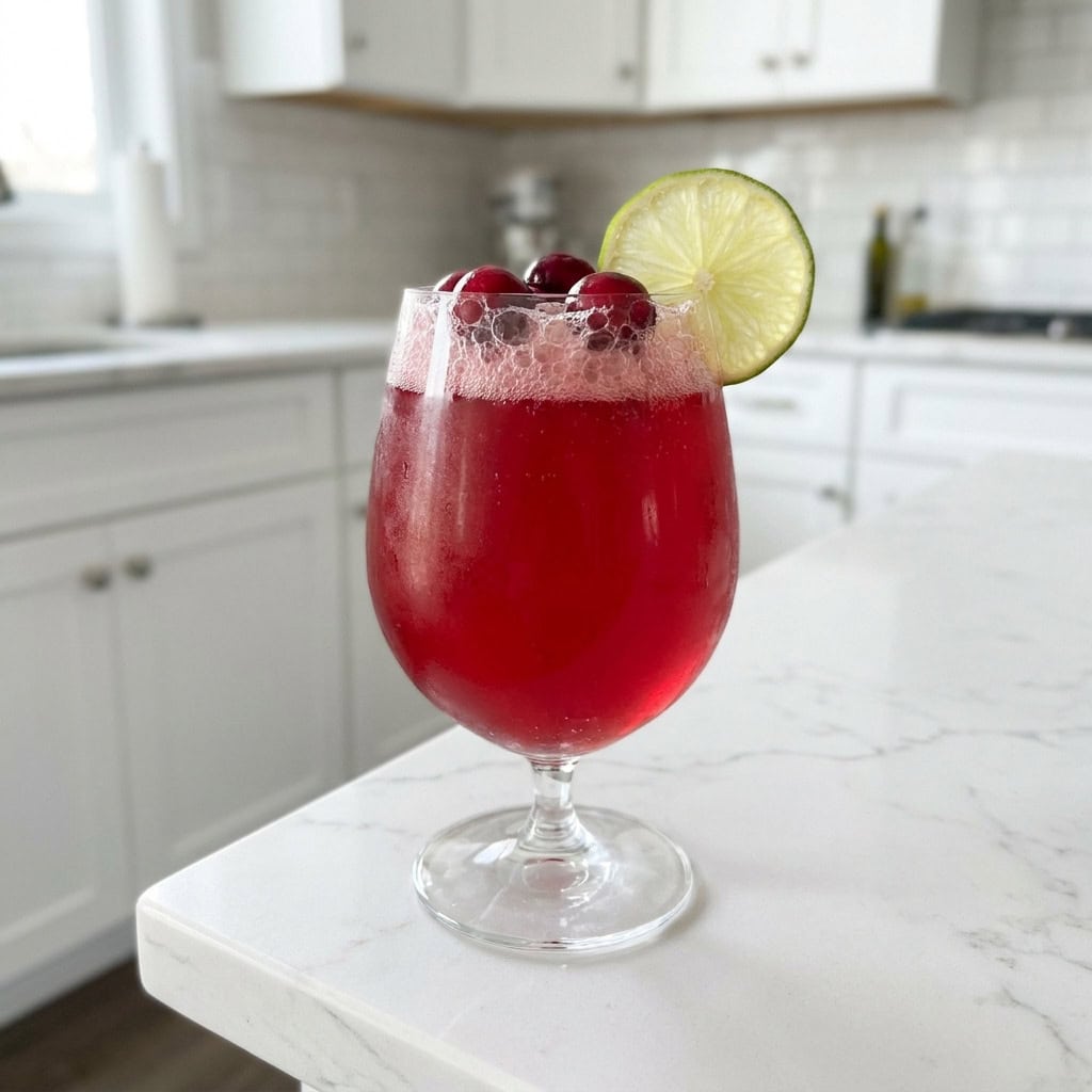 Cranberry Ginger Fizz Mocktail Recipe