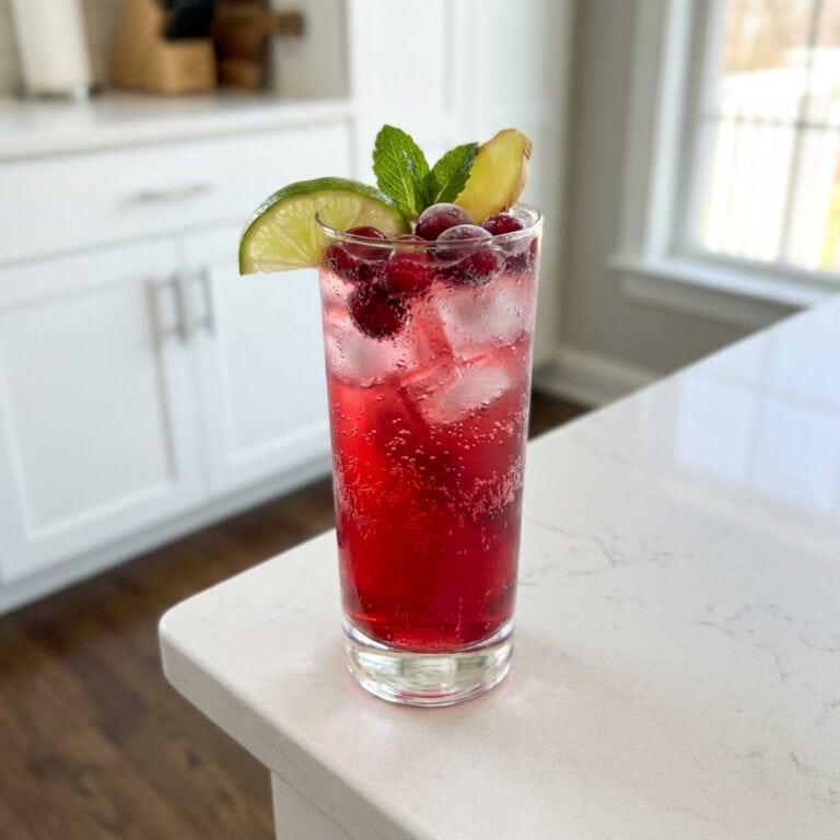Cranberry Ginger Sparkler Cocktail Recipe