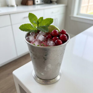 Cranberry Mint Julep Mocktail Recipe