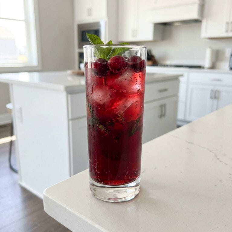 Cranberry Mint Mocktail Recipe