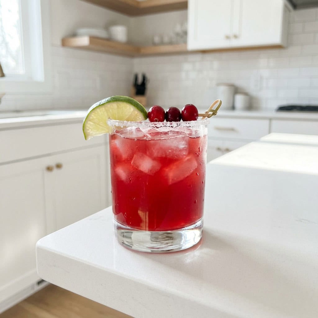 Cranberry Pomegranate Margarita Cocktail Recipe