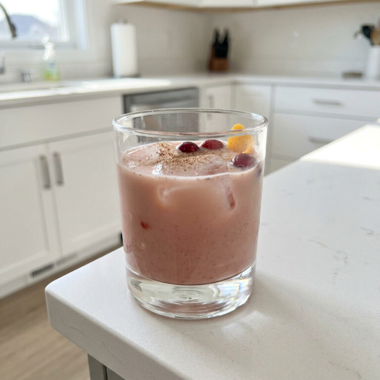 Cranberry Vodka Eggnog Cocktail Recipe