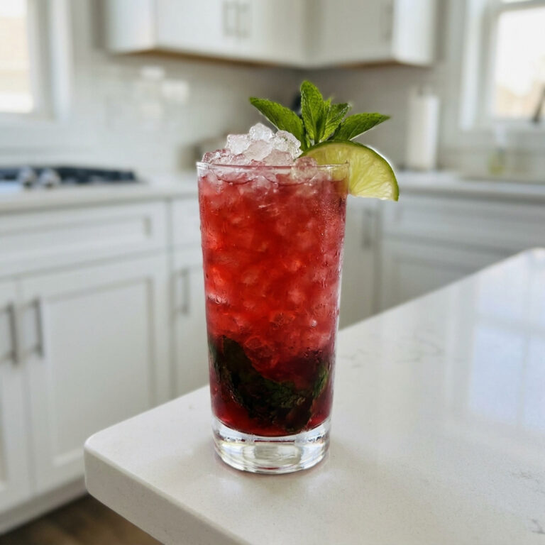 Cranberry Vodka Julep Cocktail Recipe