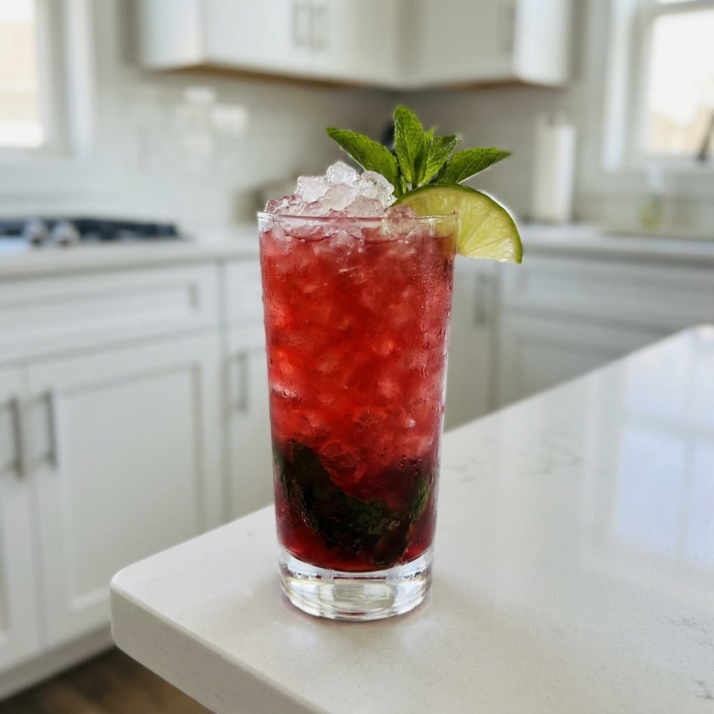 Cranberry Vodka Julep Cocktail Recipe