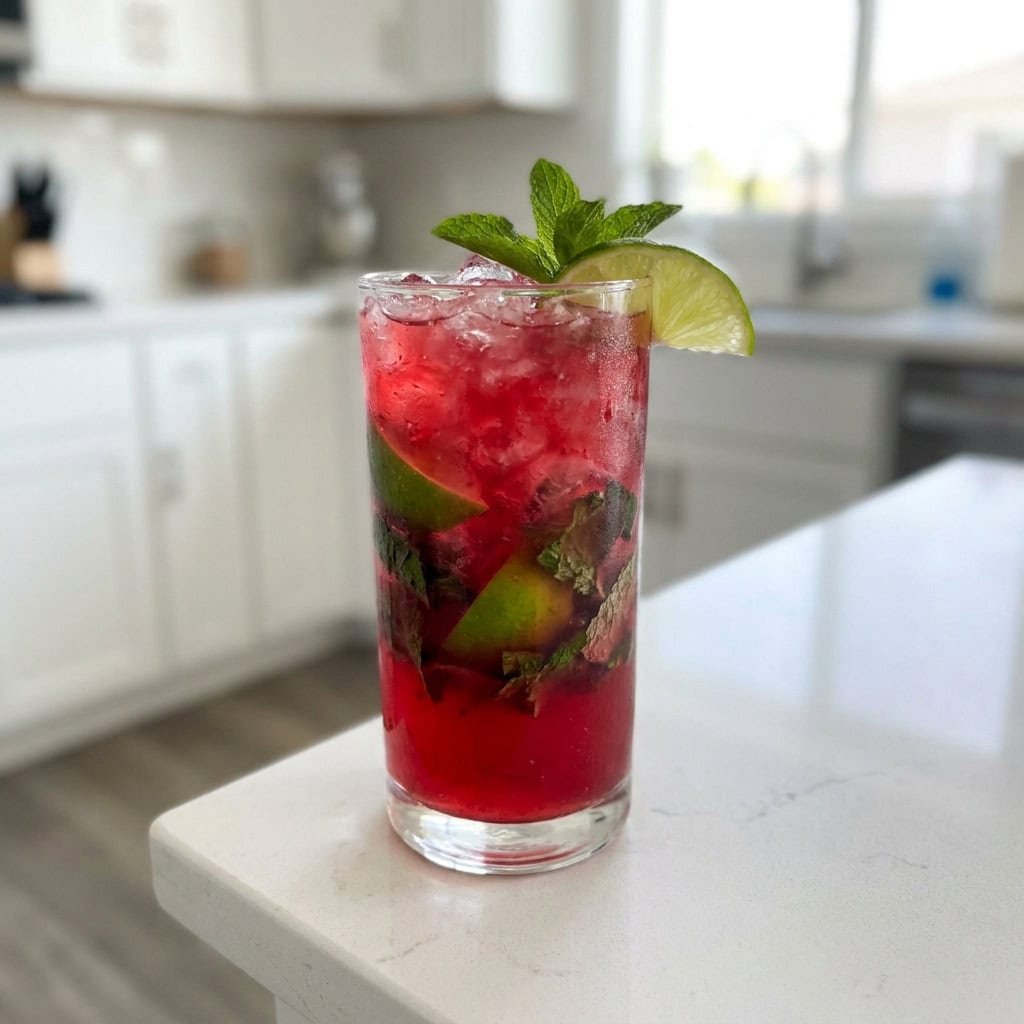Cranberry Vodka Mojito Cocktail Recipe