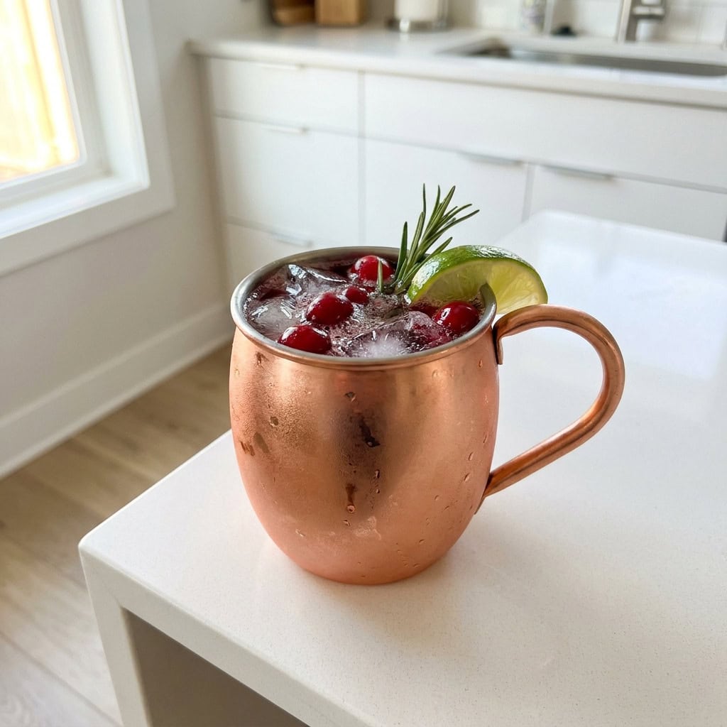 Cranberry Vodka Mule Cocktail Recipe