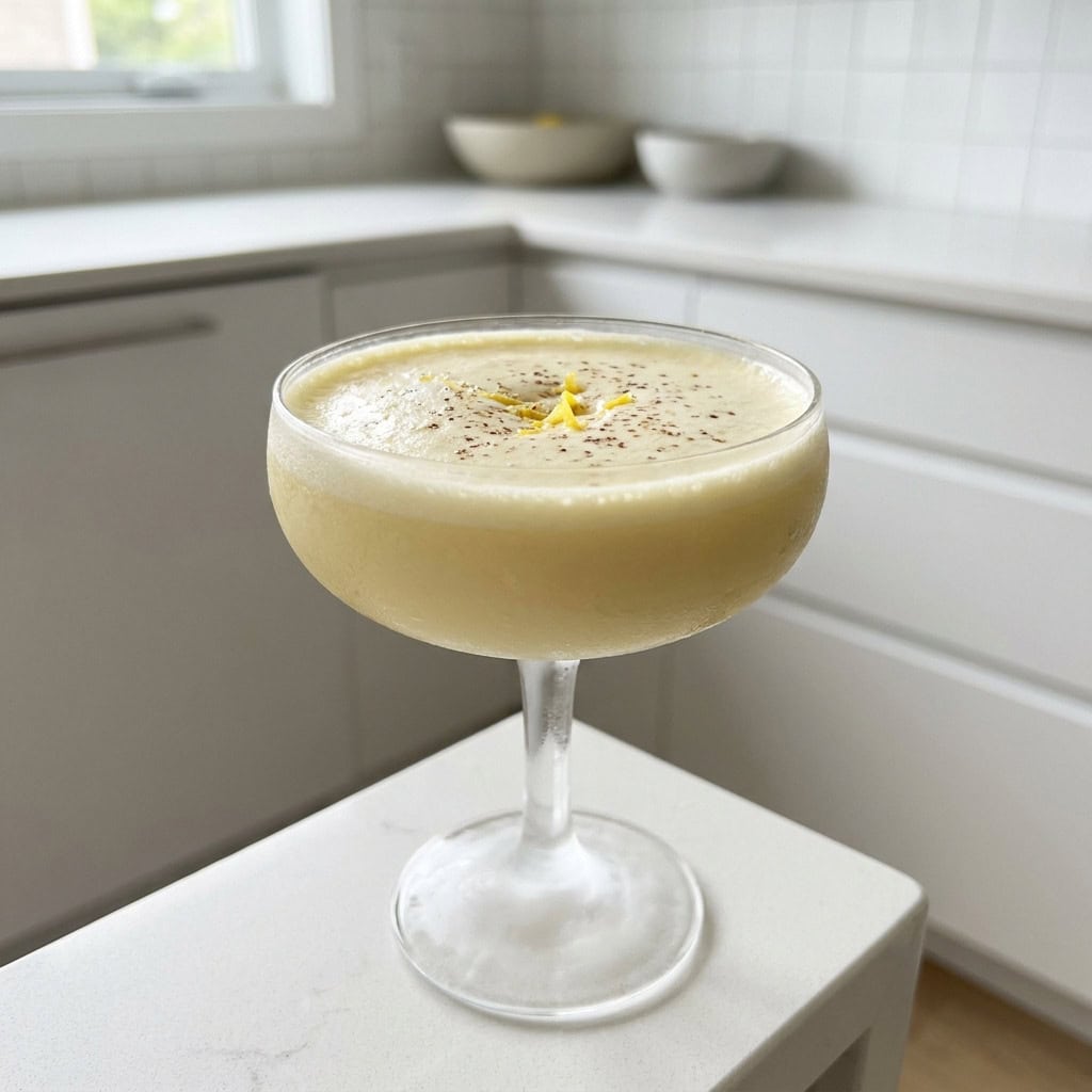 Creamy Limoncello Eggnog Cocktail Recipe