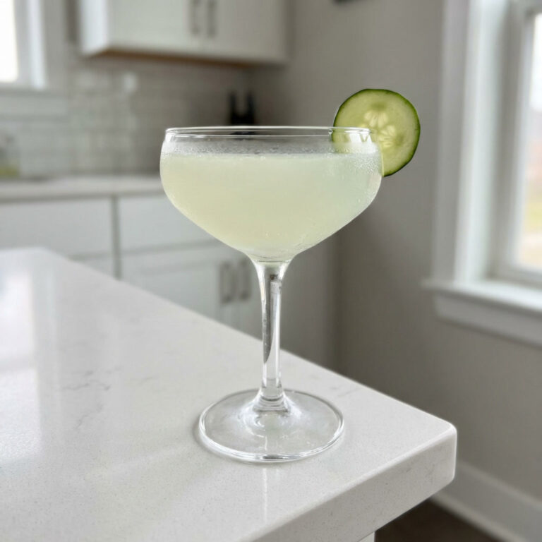 Cucumber Grinch Gimlet Cocktail Recipe