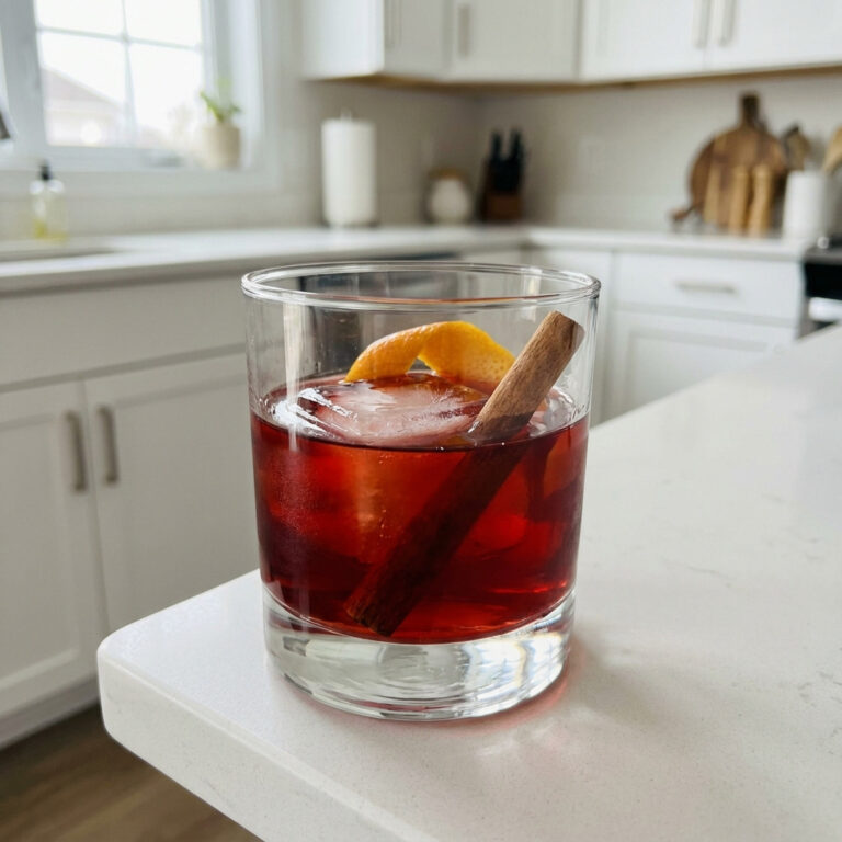 Festive Gin Negroni Cocktail Recipe