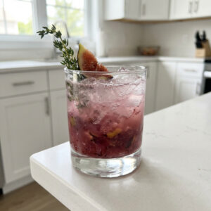 Fig and Thyme Vodka Smash Cocktail Recipe