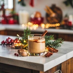 Fireball Cinnamon Whiskey Eggnog Cocktail Recipe