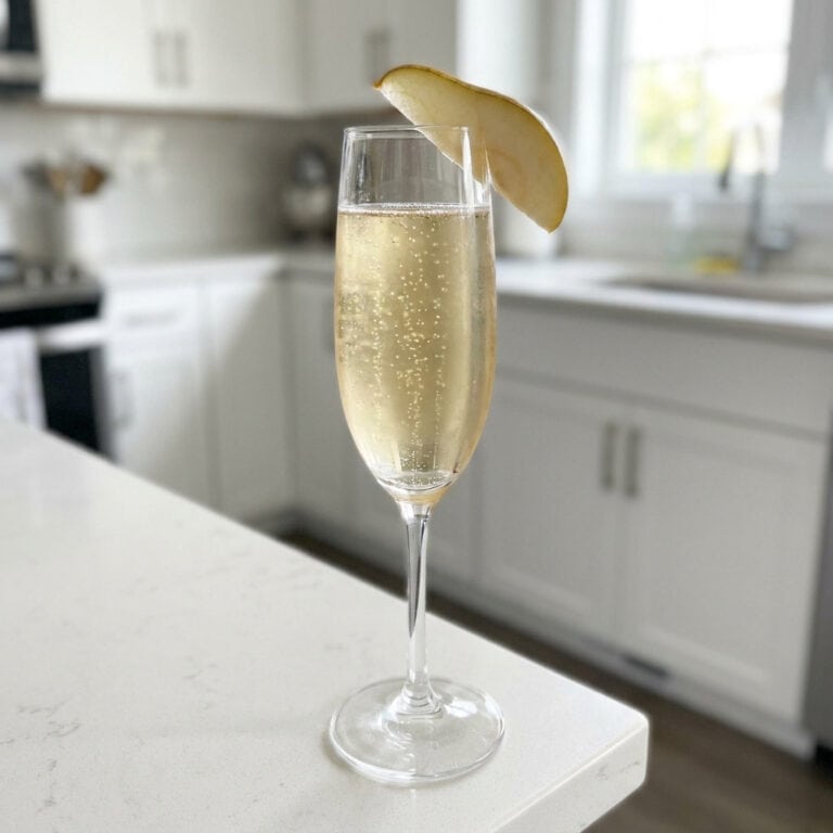 Ginger Pear Champagne Cocktail Recipe
