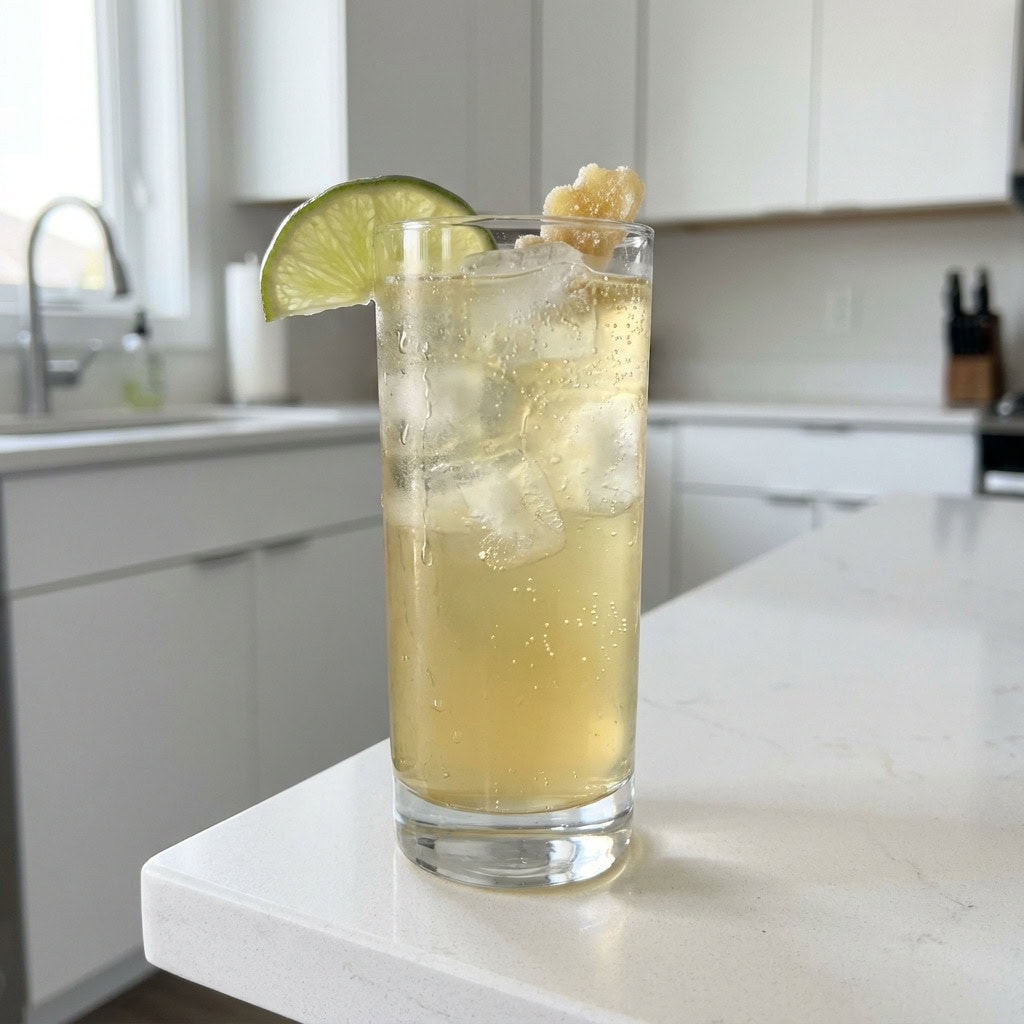 Ginger and Lime Spritz Cocktail Recipe