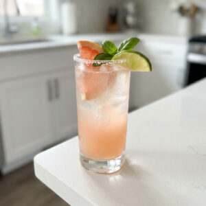 Grapefruit and Basil Paloma Cocktail Recipe