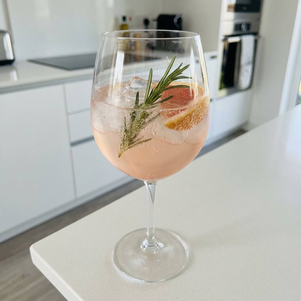 Grapefruit and Rosemary Spritz Cocktail Recipe