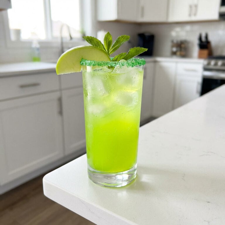 Green Apple Grinch Fizz Cocktail Recipe