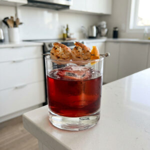 Herb-Infused Prawn Negroni Cocktail Recipe