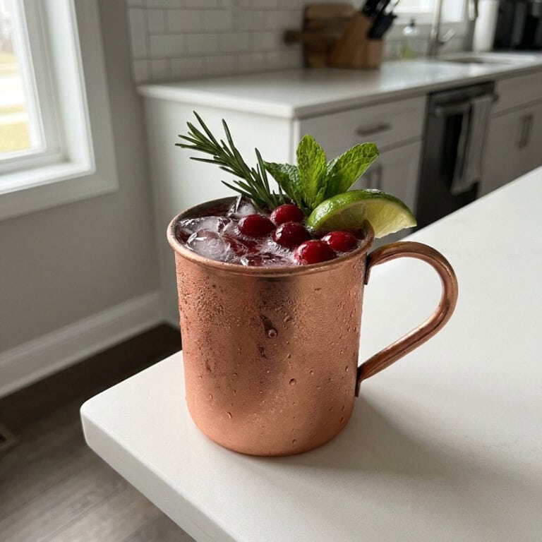 Holiday Mule with Cranberry Cocktail Recipe