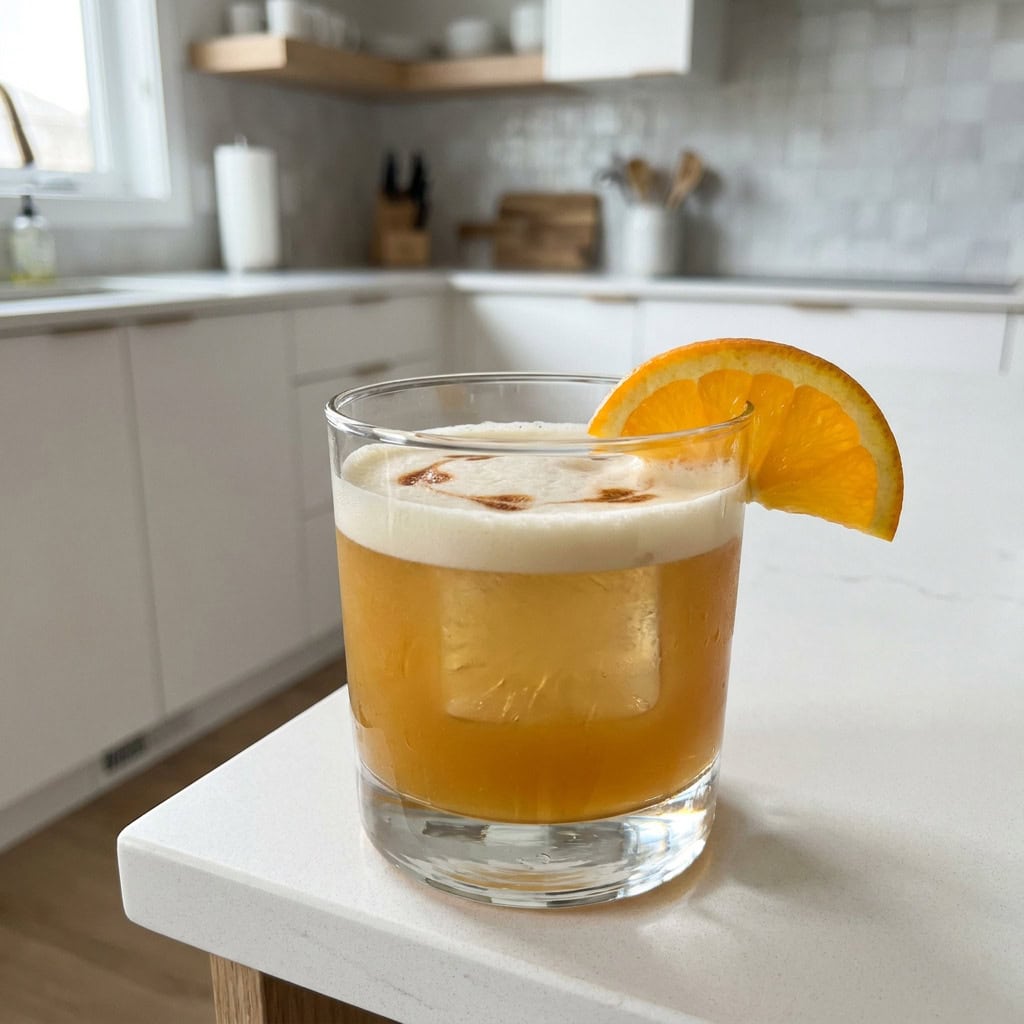Honey Walnut Whiskey Sour Cocktail Recipe