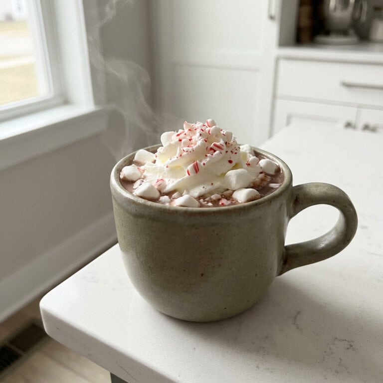 Hot Chocolate and Peppermint Schnapps Cocktail Recipe