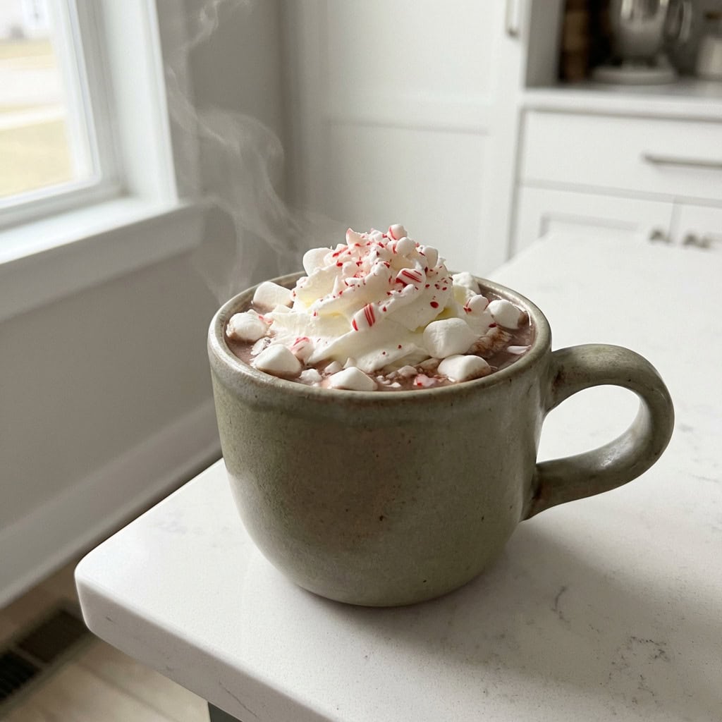 Hot Chocolate and Peppermint Schnapps Cocktail Recipe