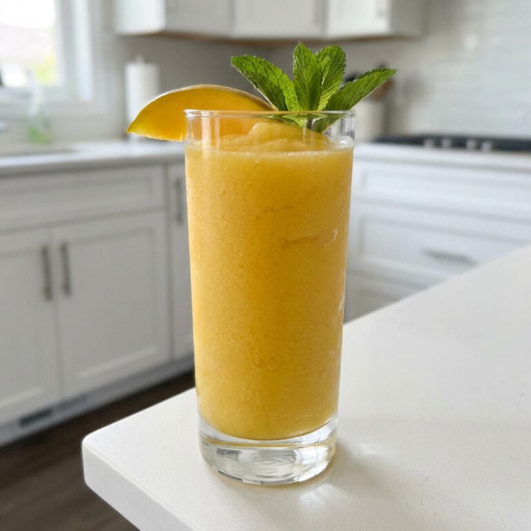 Mango Apple Slush Mocktail Recipe