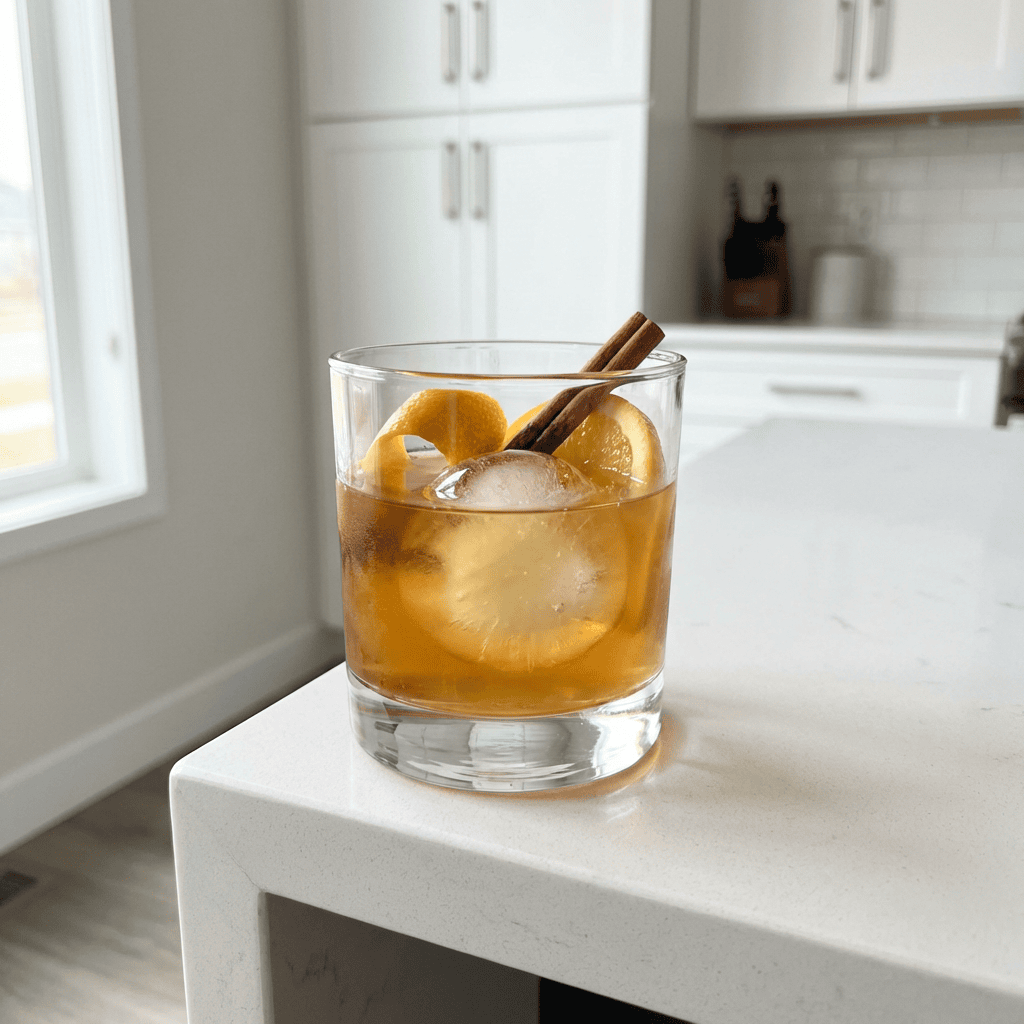 Maple Apple Cider Old Fashioned Cocktail Recipe