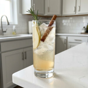 Maple Pear Sparkler Mocktail Recipe