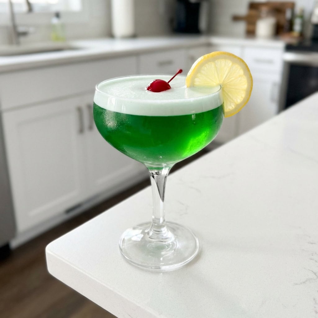 Midori Christmas Sour Cocktail Recipe