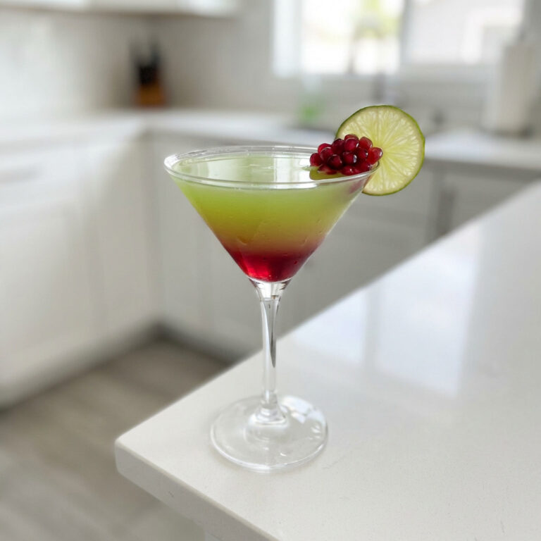 Midori Pomegranate Martini Cocktail Recipe