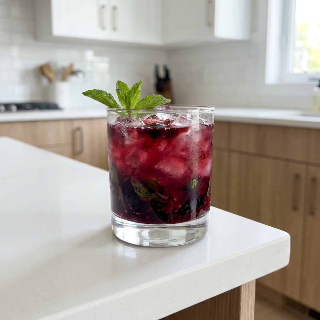 Mint Blackberry Bramble Cocktail Recipe
