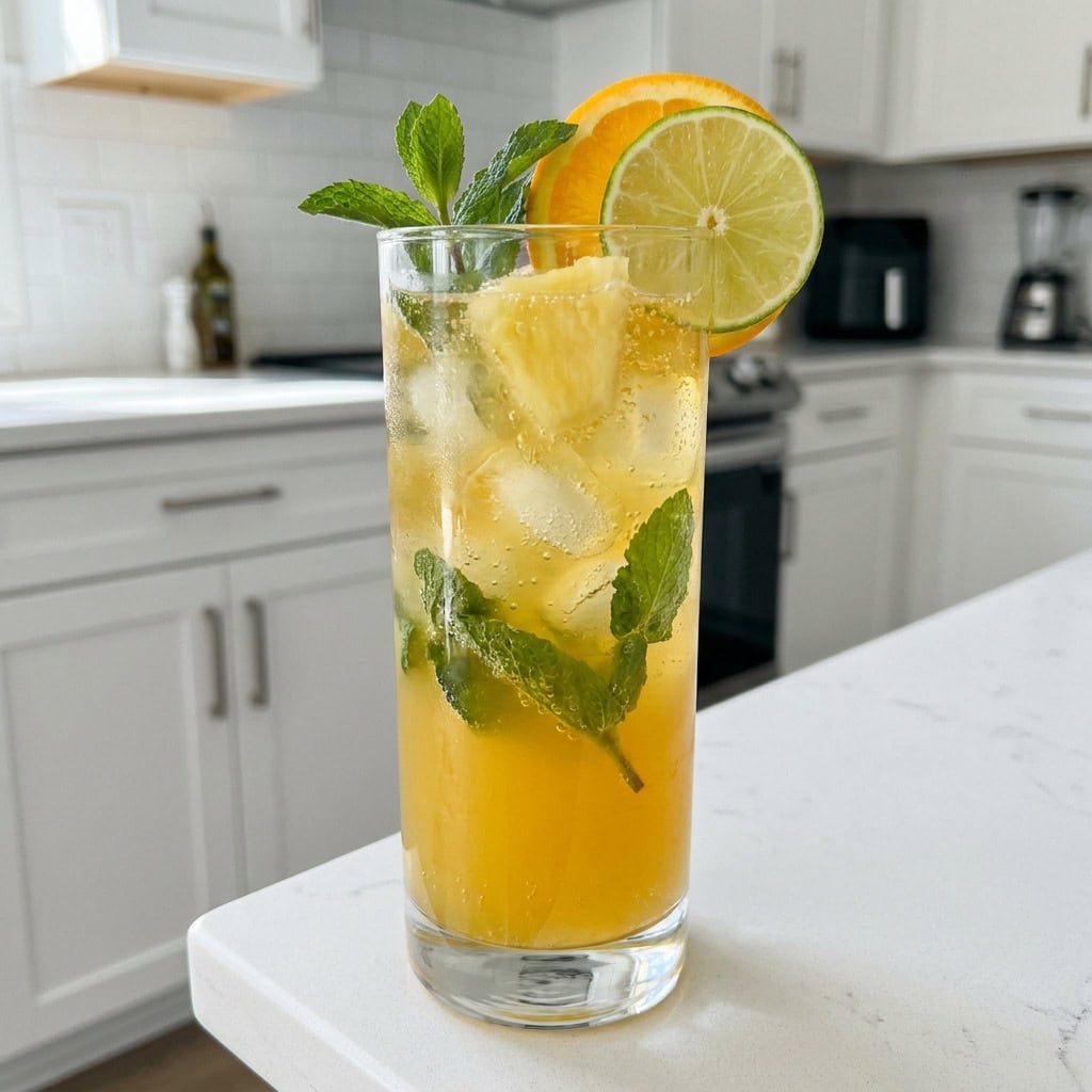Mint Pineapple Punch Cocktail Recipe