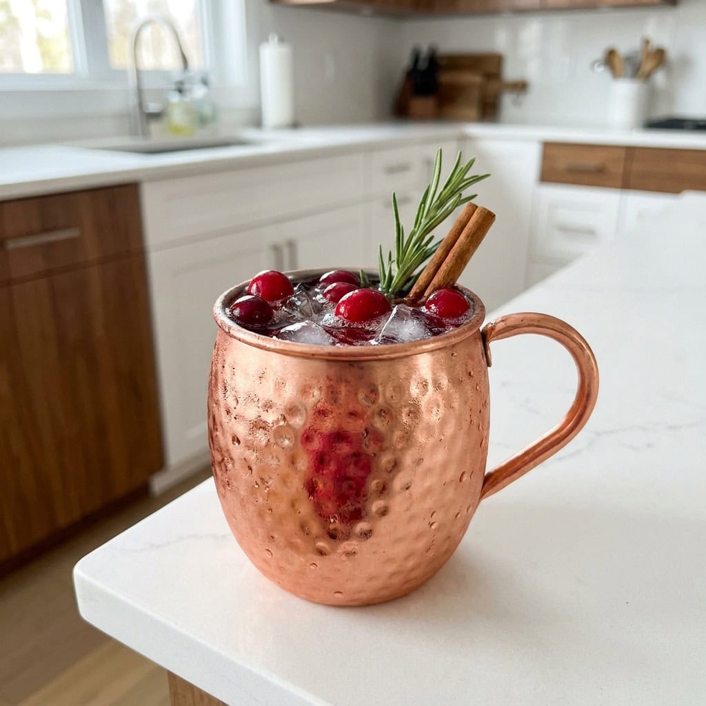 Moscow Mule With a Christmas Twist Cocktail Recipe