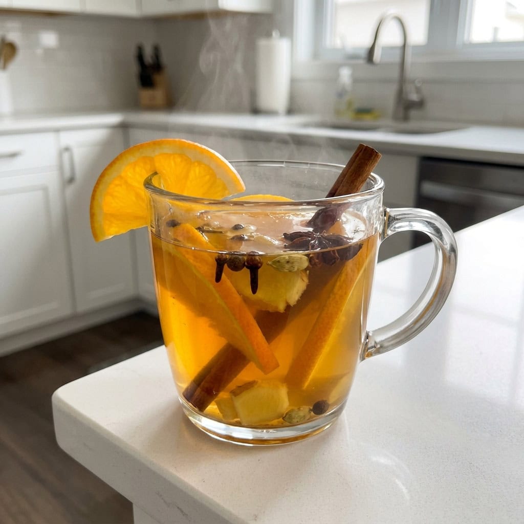 Mulled Apple Juice Mocktail Recipe