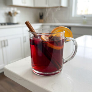 Mulled Cranberry Punch Mocktail Recipe