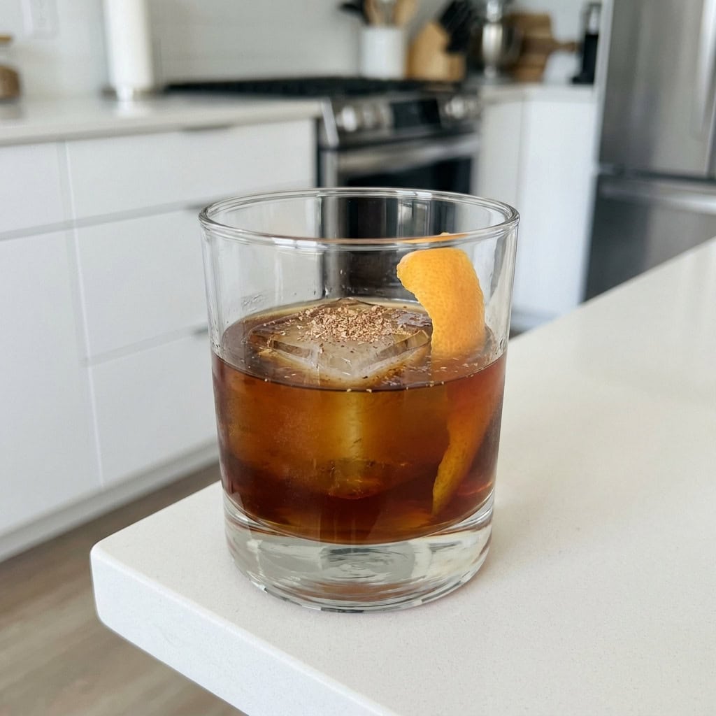 Nutmeg Coffee Old Fashioned Cocktail Recipe