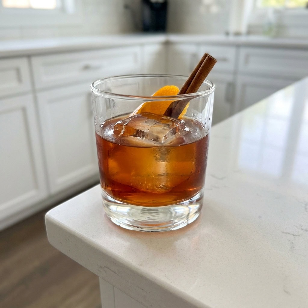 Orange Cinnamon Old Fashioned Cocktail Recipe