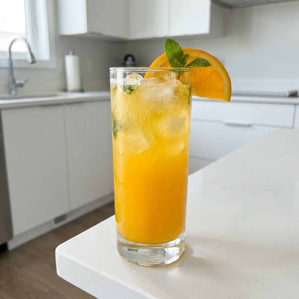 Orange Clove Cooler Mocktail Recipe