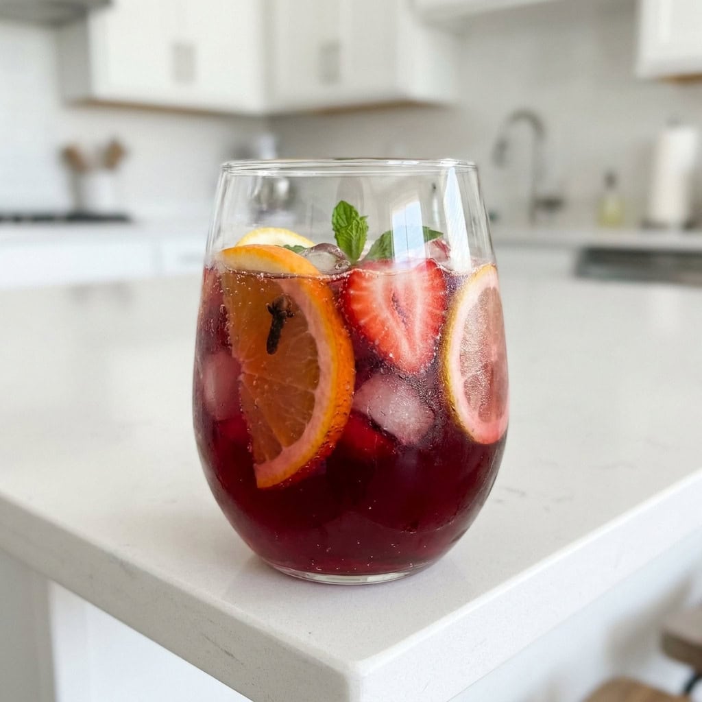 Orange Clove Sangria Cocktail Recipe