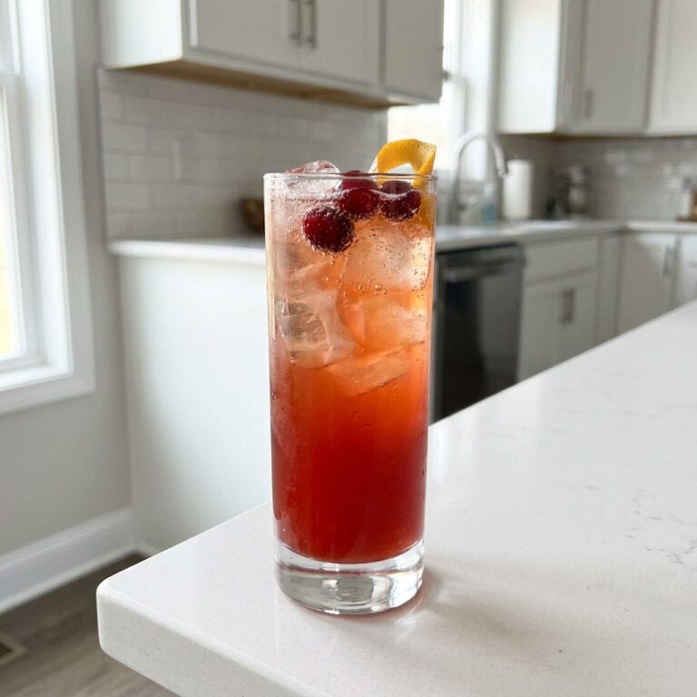 Orange Cranberry Gin Fizz Cocktail Recipe